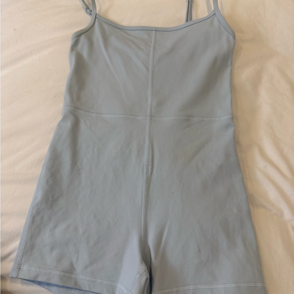 Wilfred Light Blue Spaghetti-Strap Romper
